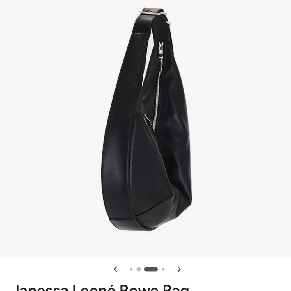 Elegant Black Leather Hobo Bag - Picture 4 of 12